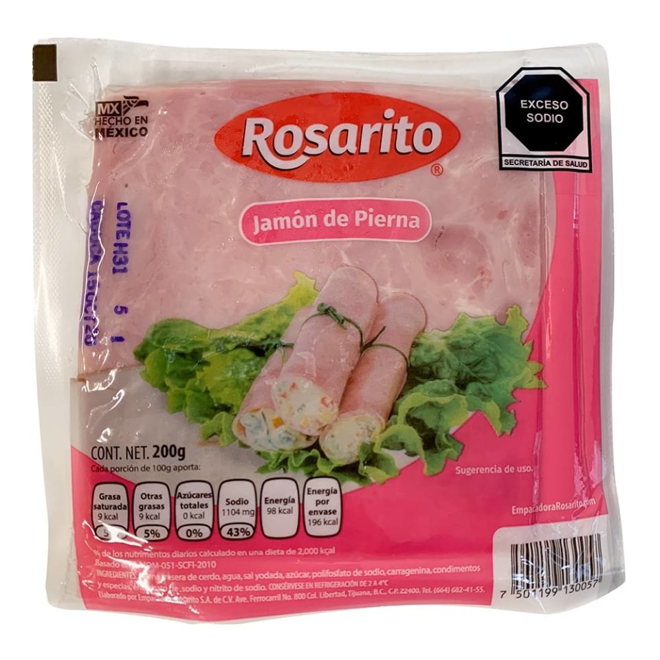 Jamon de Pierna Rosarito 200gr