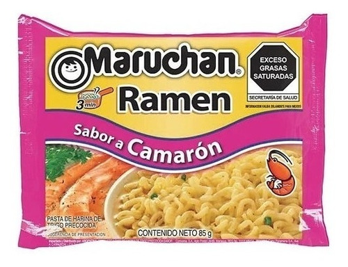 Caja 24pz Maruchan ramen camaron 85g