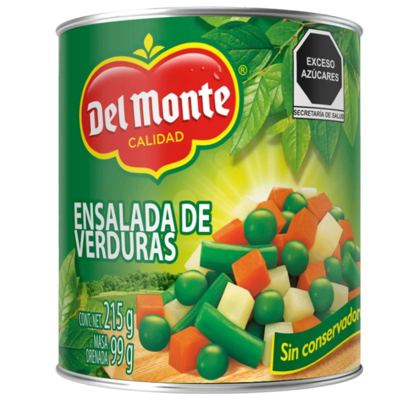 Ensalada de Verduras Del Monte Lata 215g