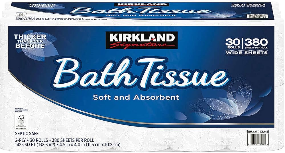 Bulto Bath tissue papel higienico kirkland (30 rollos)