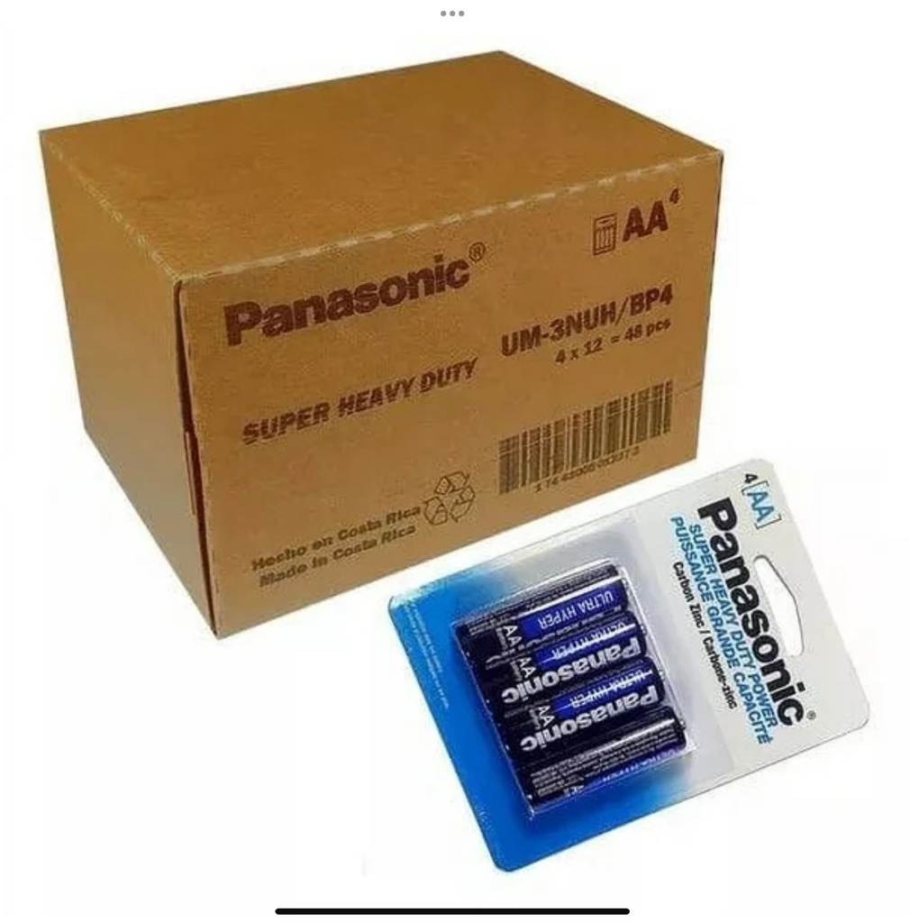 Baterías Panasonic AA 12pz