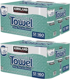 Toallas de papel premium kirkland (12 rollos)