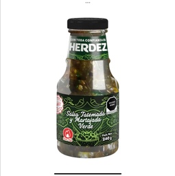 Salsa Tatemada y Mortajada verde 240gr